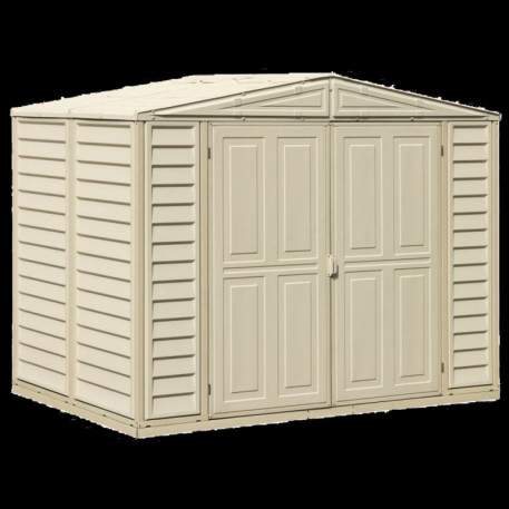 Сарай пластиковий DuraMate 240x163x186 см слонова кістка6