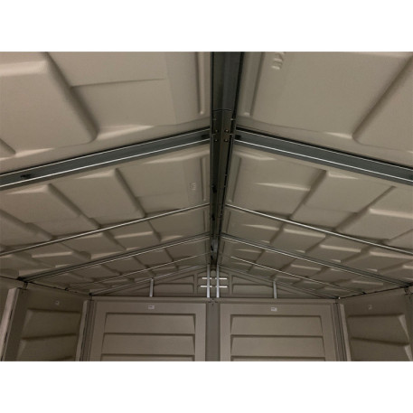 Сарай пластиковий YARDMATE 171X171X210 Сірий2