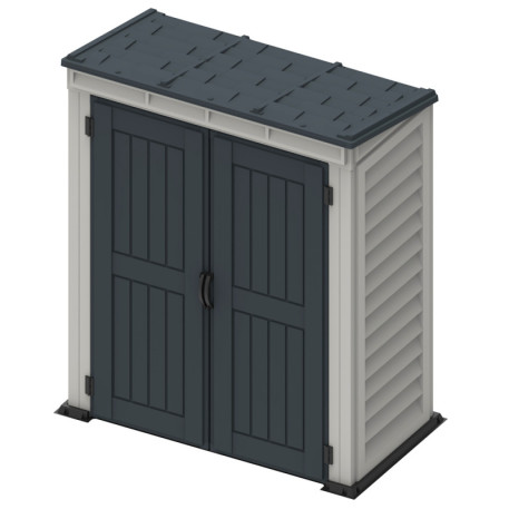 Сарай пластиковый YARDMATE 171X92X202 Серый3