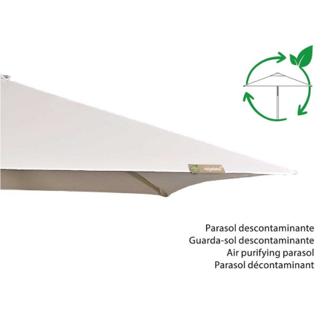 Парасолька Ezpeleta Eolo Pureti 2.5x2.5 Taupe з базою Bond 35 кг8