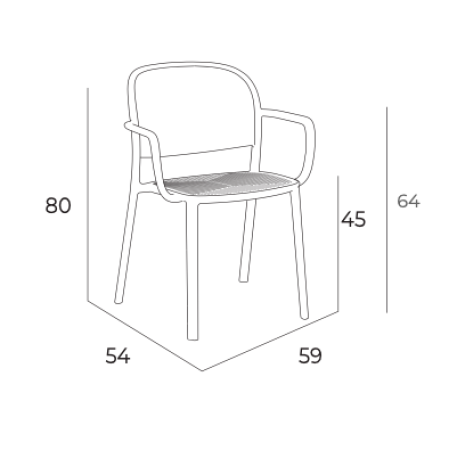 Стілець EZPELETA Trena Armchair Soft Pink9