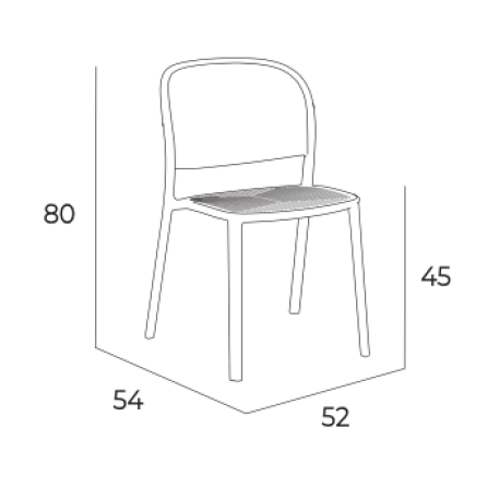 Стілець EZPELETA Trena Chair Anthracite9