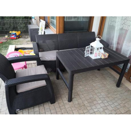 Комплект садових меблів Keter Corfu Set Lyon Max Графіт2