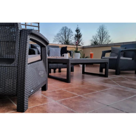 Комплект садових меблів Keter Corfu Set Curver Grafit Графіт2
