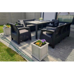 Комплект садових меблів Keter Corfu Fiesta Max Графіт