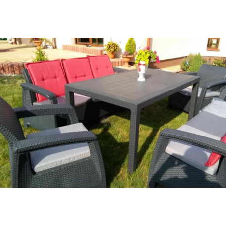 Комплект садових меблів Keter Corfu Fiesta Max Графіт4