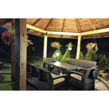 Комплект садових меблів Keter Corfu Fiesta Lyon Max Garden Set Графіт2