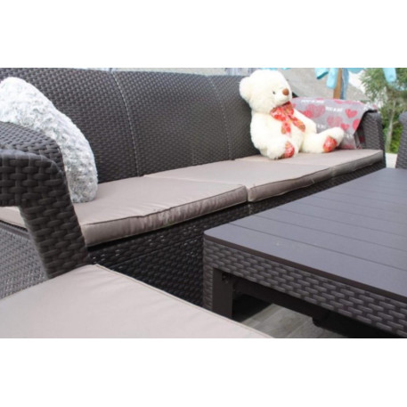 Комплект садових меблів Keter Corfu Fiesta Lyon Max Garden Set Капучино2