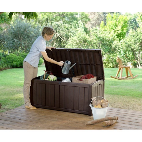 Скриня для зберігання KETER GLENWOOD STORAGE BOX 390л Коричневий2