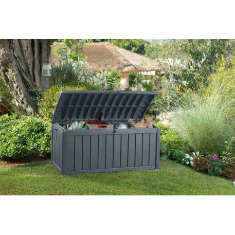 Скриня для зберігання KETER GLENWOOD STORAGE BOX 390л Графіт1