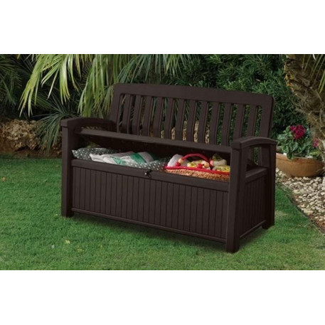 Лавка-ящик для зберігання KETER PATIO STORAGE BENCH Коричнева8