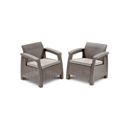 Комплект садових меблів KETER Corfu Rest Set Капучино1