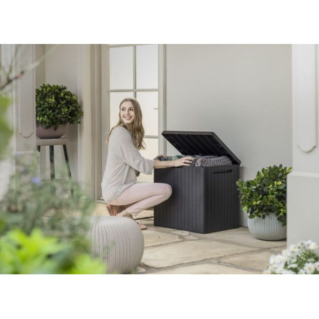 Ящик для зберігання Keter City Garden Plastic Storage Box 113л Графіт3
