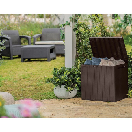 Ящик для зберігання Keter City Garden Plastic Storage Box 113л Коричневий3