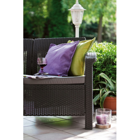 Софа Keter Corfu love seat Графіт1