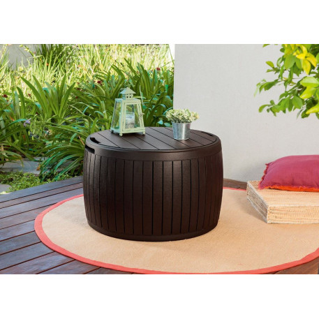 Стіл-скриня KETER CIRCA WOOD STORAGE BOX 140л Коричневий1