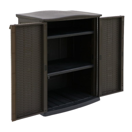 Шафа пластиковий Keter Copmact Garden BASE SHED Коричневий1