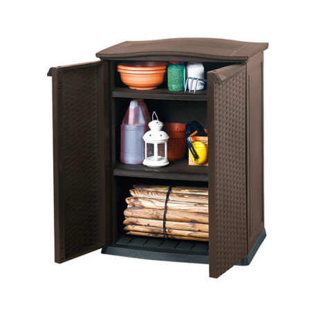 Шафа пластиковий Keter Copmact Garden BASE SHED Коричневий4
