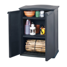 Шафа пластиковий Keter Copmact Garden BASE SHED Графіт