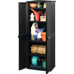Шафа пластиковий Keter Copmact Garden TALL SHED Графіт
