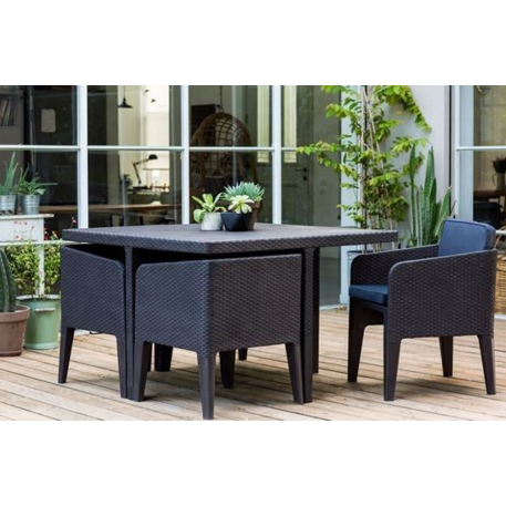 Комплект садових меблів KETER COLUMBIA SET 5 Графіт3