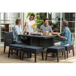 Комплект садових меблів KETER COLUMBIA SET 9 Графіт