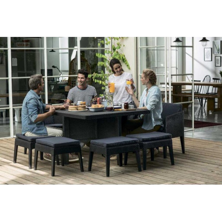 Комплект садових меблів KETER COLUMBIA SET 9 Графіт3