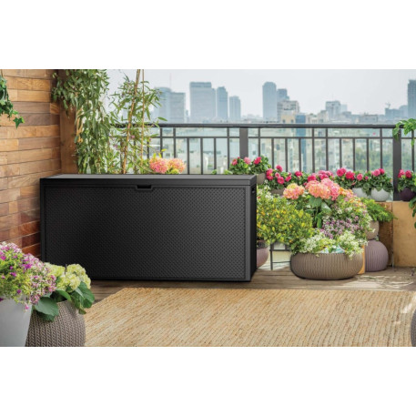 Ящик для зовнішнього зберігання KETER EMILY STORAGE BOX 270 л Графіт1