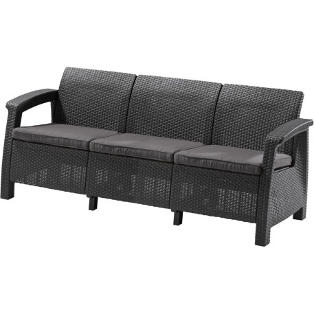 Диван садовий Keter Corfu Love Seat Max Графіт2