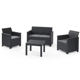 Комплект садових меблів Emma Set Графіт