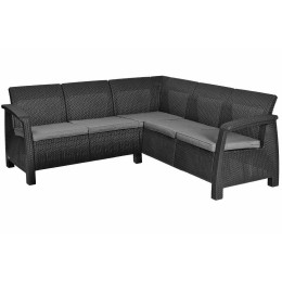 Диван садовий кутовий Keter Corfu RELAX SOFA Графіт