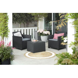Комплект садових меблів EMMA BALCONY SET Графіт