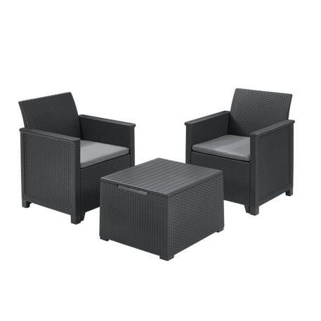 Комплект садових меблів EMMA BALCONY SET Графіт1