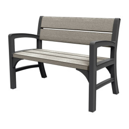 Лава садова Montero Double seat bench Сіра