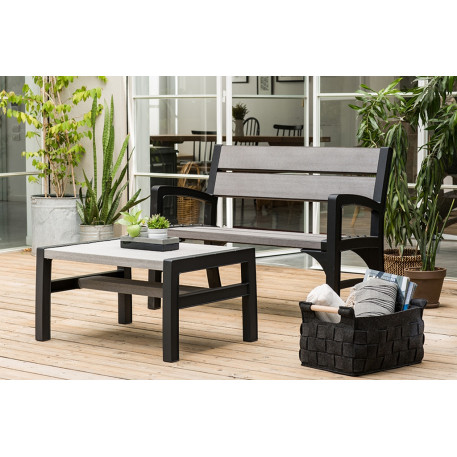 Лава садова Montero Double seat bench Сіра2