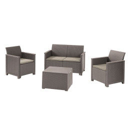 Комплект садових меблів Emma SEATER SOFA SET Капучино