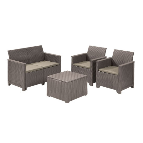 Комплект садових меблів Emma SEATER SOFA SET Капучино1