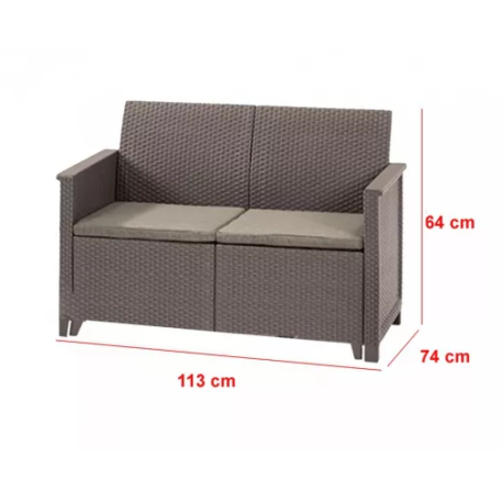 Комплект садових меблів Emma Set Капучино1