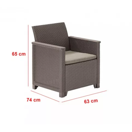 Комплект садових меблів Emma Set Капучино2