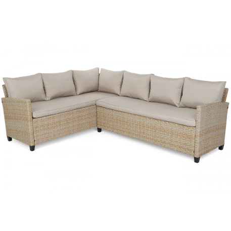 Комплект садових меблів кутовий Home Garden LAGOS MUDDY Бежевий2
