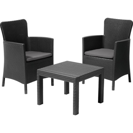 Набір садових меблів Keter SALVADOR BALCONY SET Графіт1