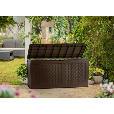 Садовий ящик Keter SAMOA RATTAN BOX 270 Коричневий2