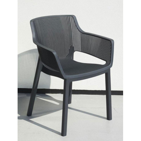Стілець пластиковий Keter Eva Chair Графіт1