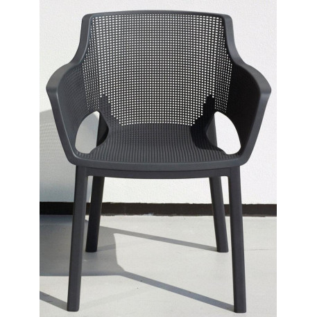 Стілець пластиковий Keter Eva Chair Графіт2