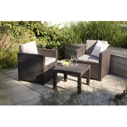 Комплект меблів для балкона Emma balcony Set Коричневий
