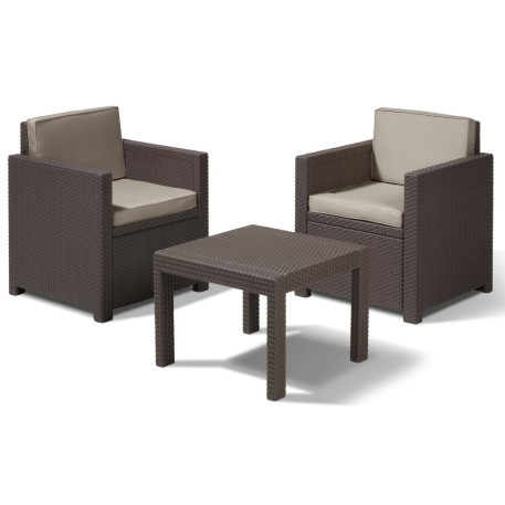 Комплект меблів для балкона Emma balcony Set Коричневий1