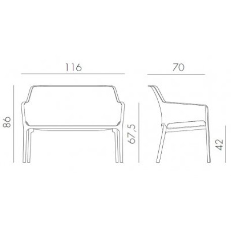Лавка Nardi Net Bench Agave1