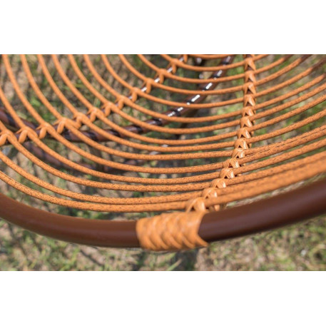 Крісло з ротанга Папасан Вишневе6