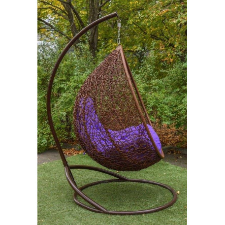 Підвісне крісло кокон Гарді Біг Каштан1