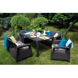 Комплект садових меблів Corfu Fiesta Set Графіт